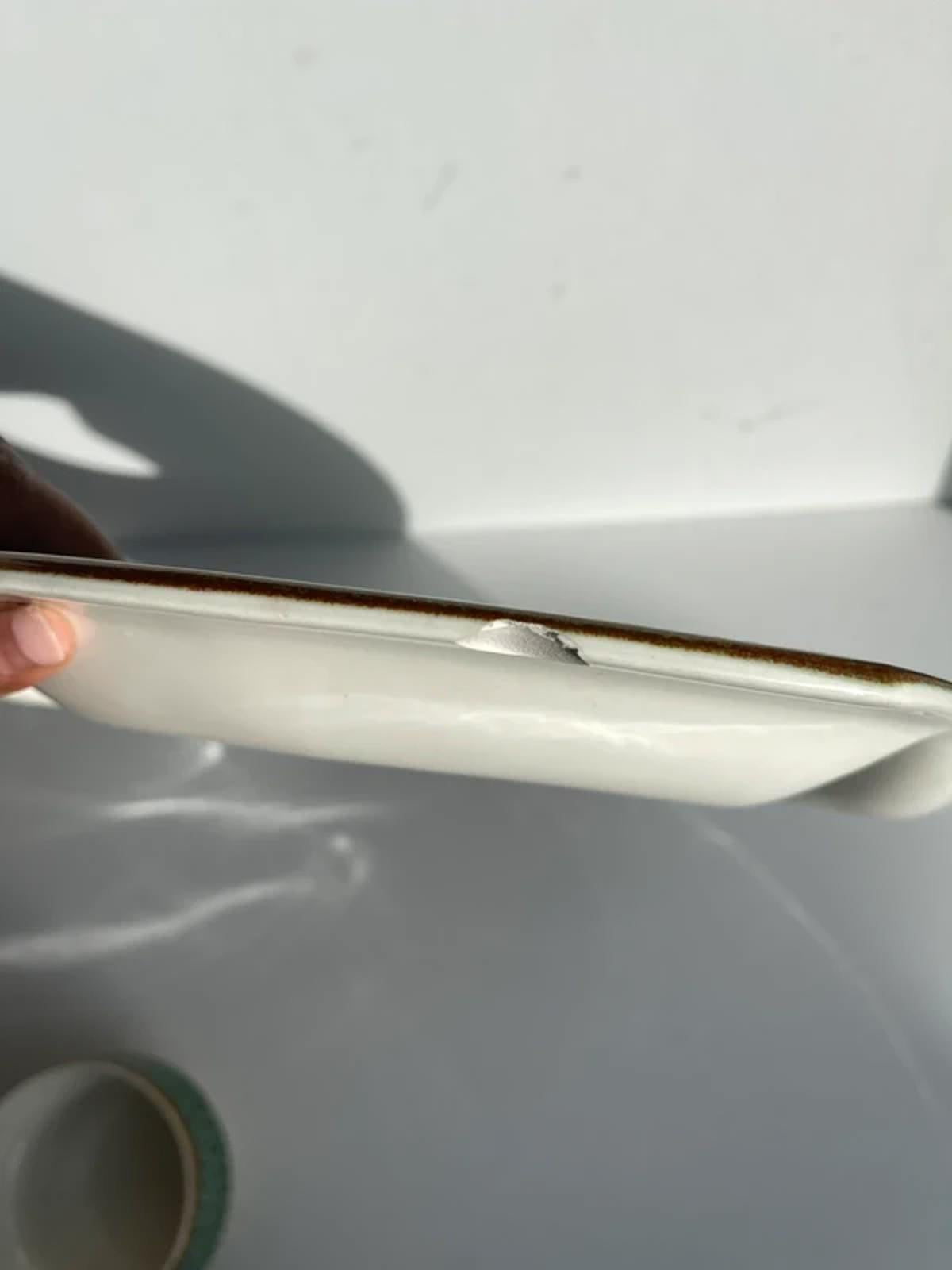 Poole vintage pottery sea crest green serving platter and bowl