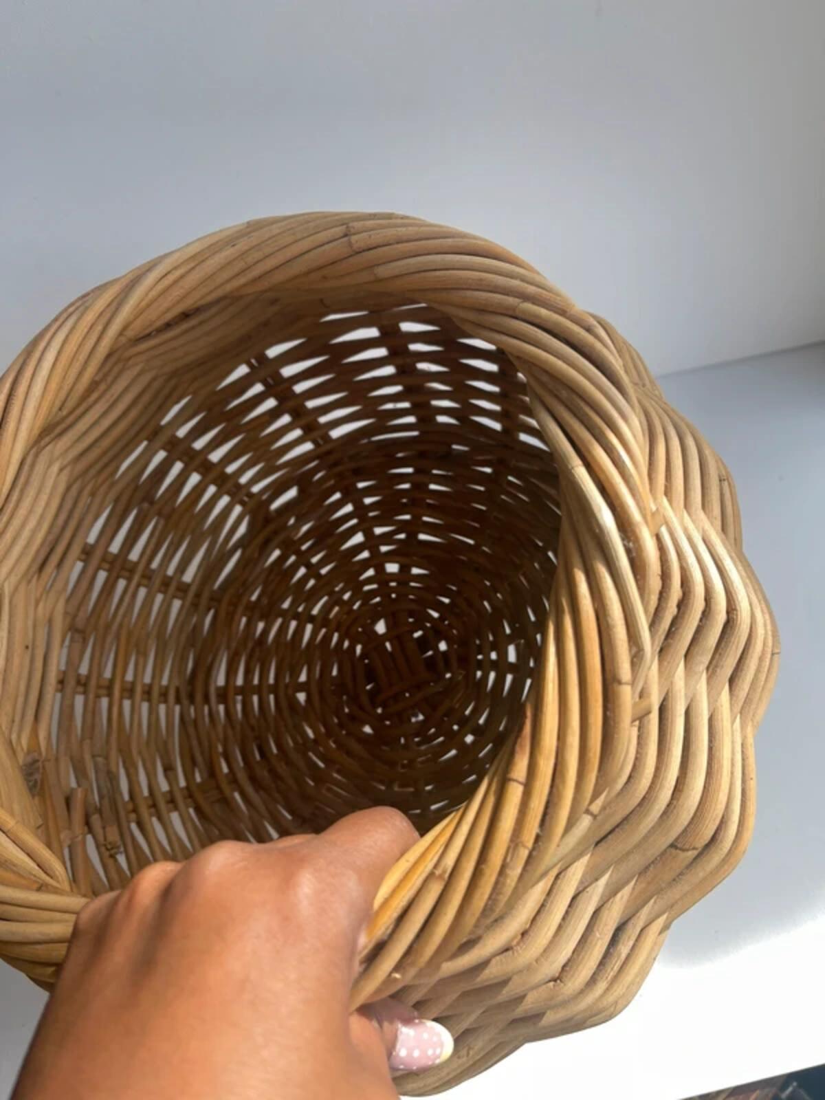 Large woven basket handy basket wicker home decor
