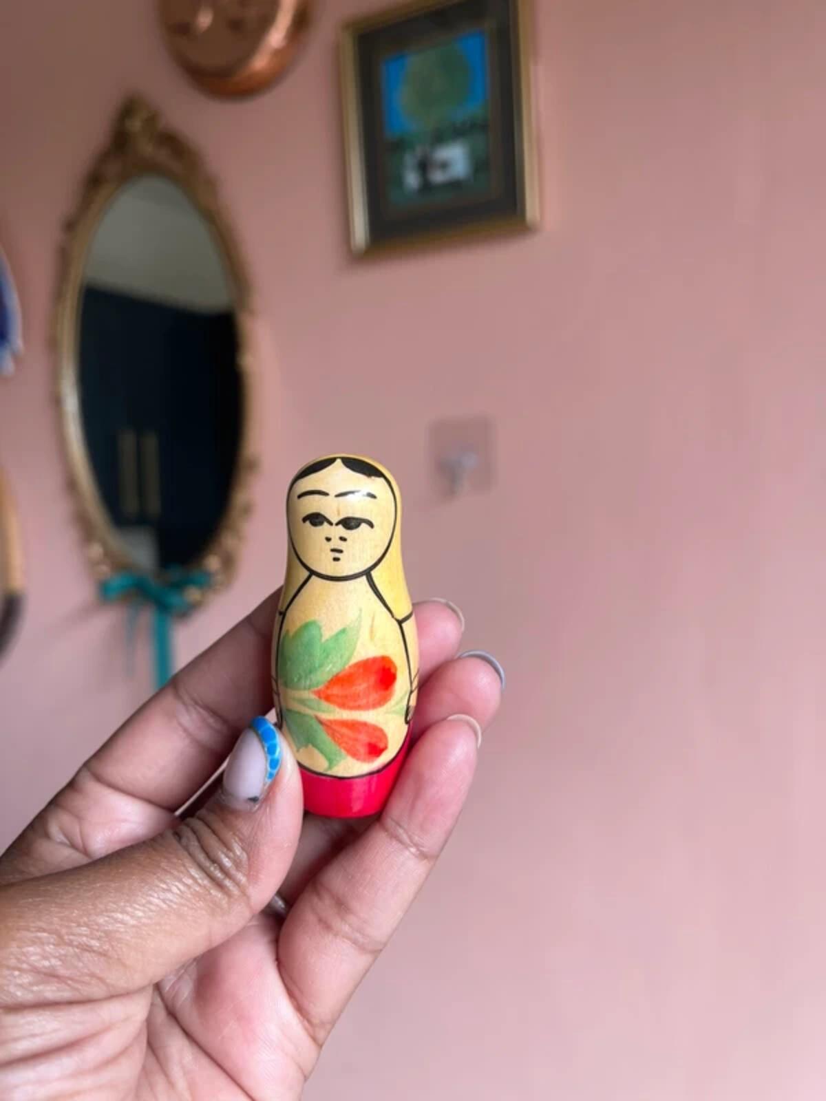 3 Vintage Russian nesting dolls Matryoshka