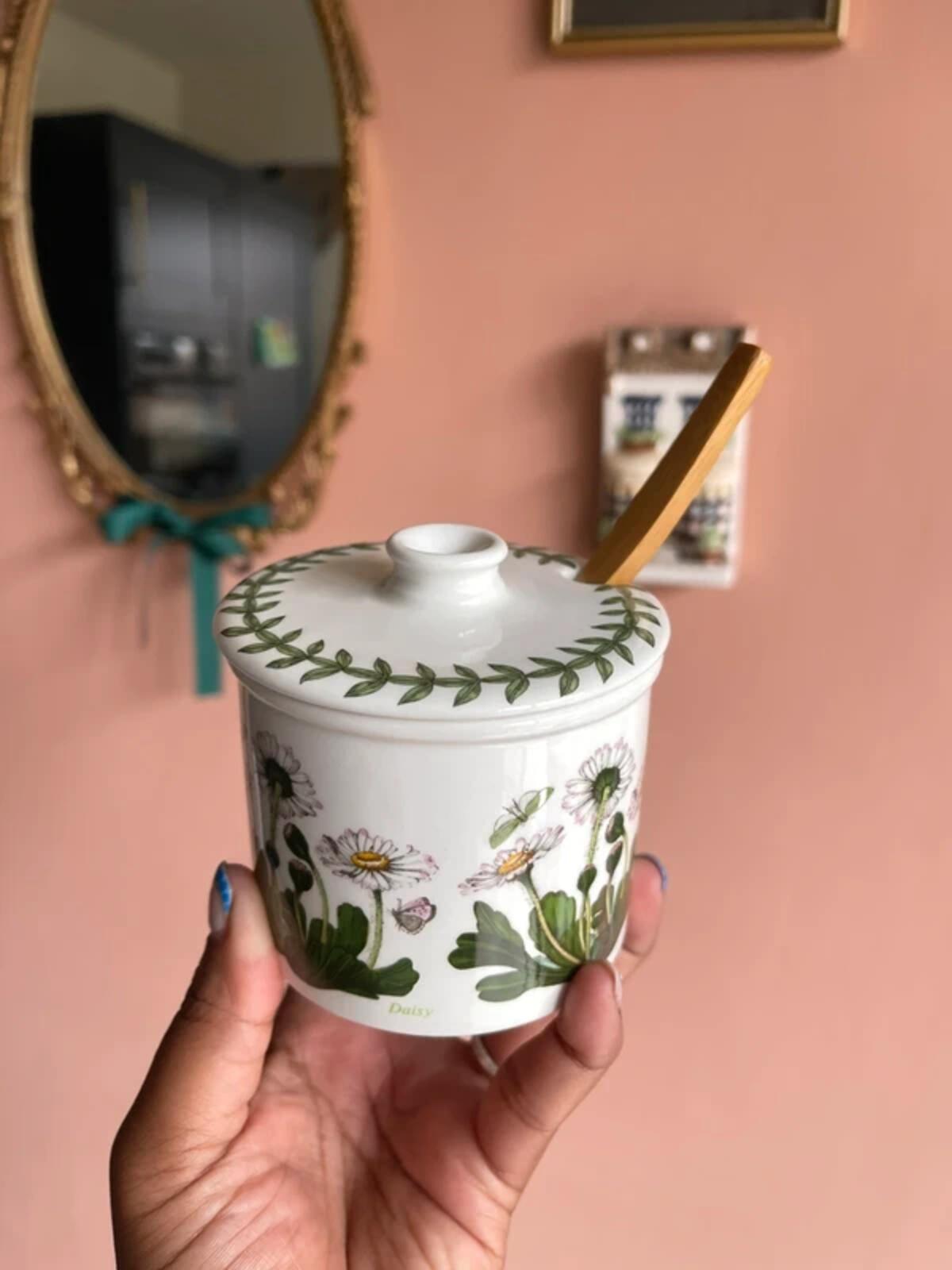 Portmeirion Botanic Garden Conserve Jar + wooden spoon