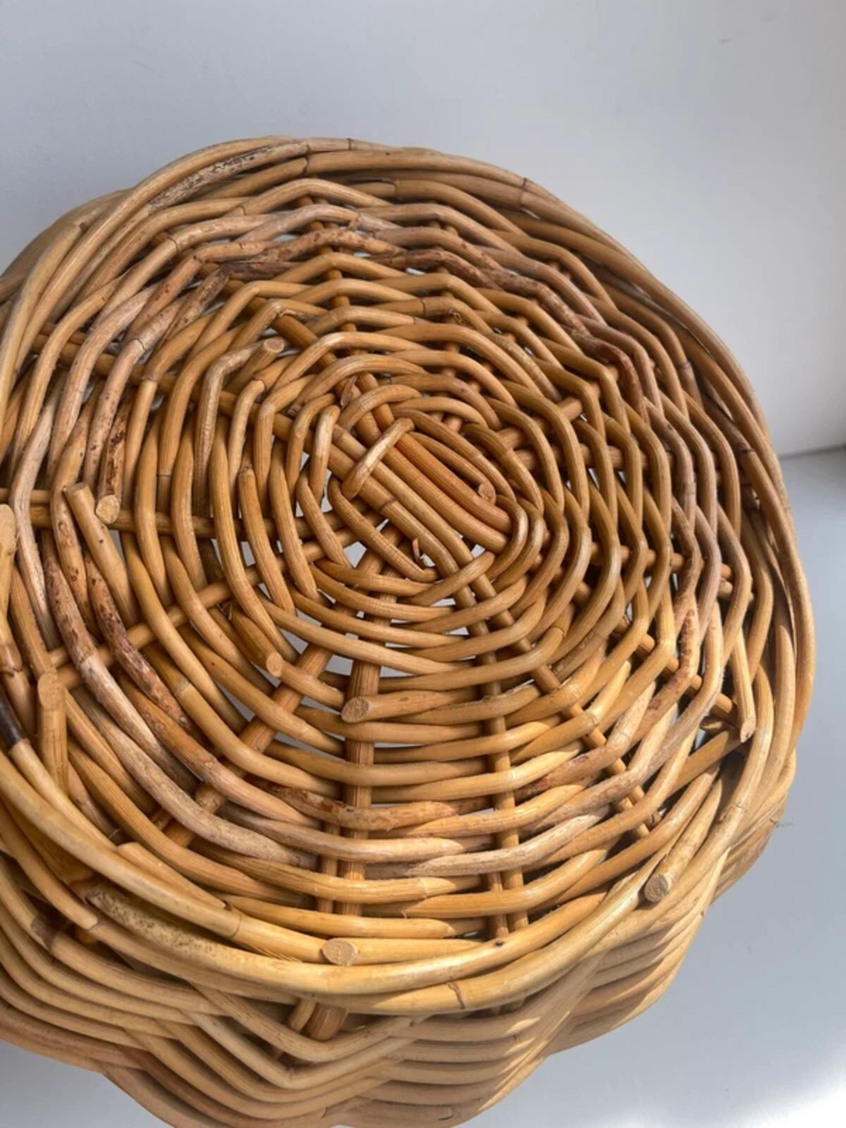 Large woven basket handy basket wicker home decor