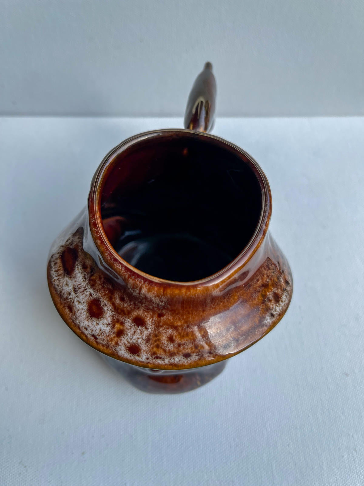 Vintage Kernewek Pottery Fisherman Jug Brown
