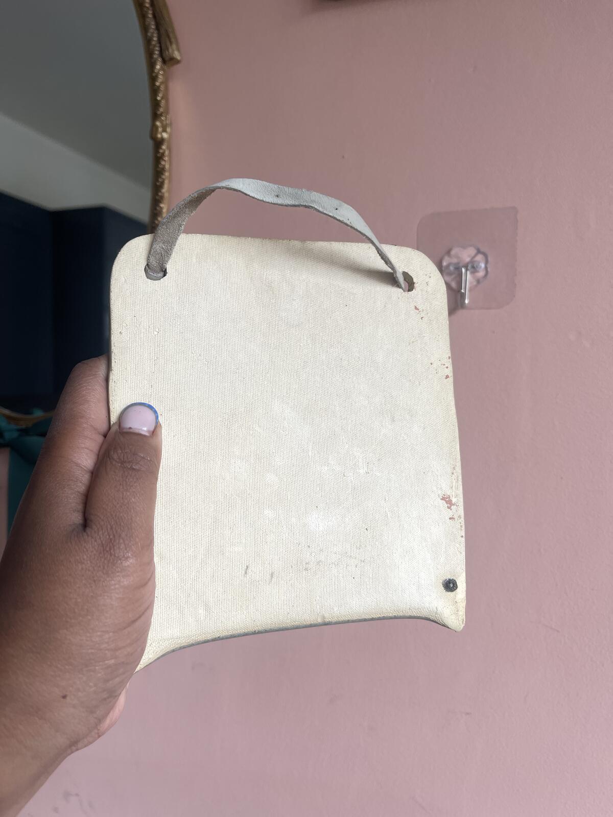 Handmade studio pottery ceramic mail wall pocket