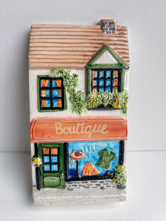 Vintage the village collectible Christmas boutique design by Annie Rowe