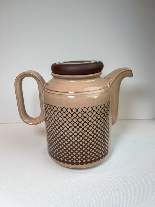 Vintage rare coral range Hornsea tea pot