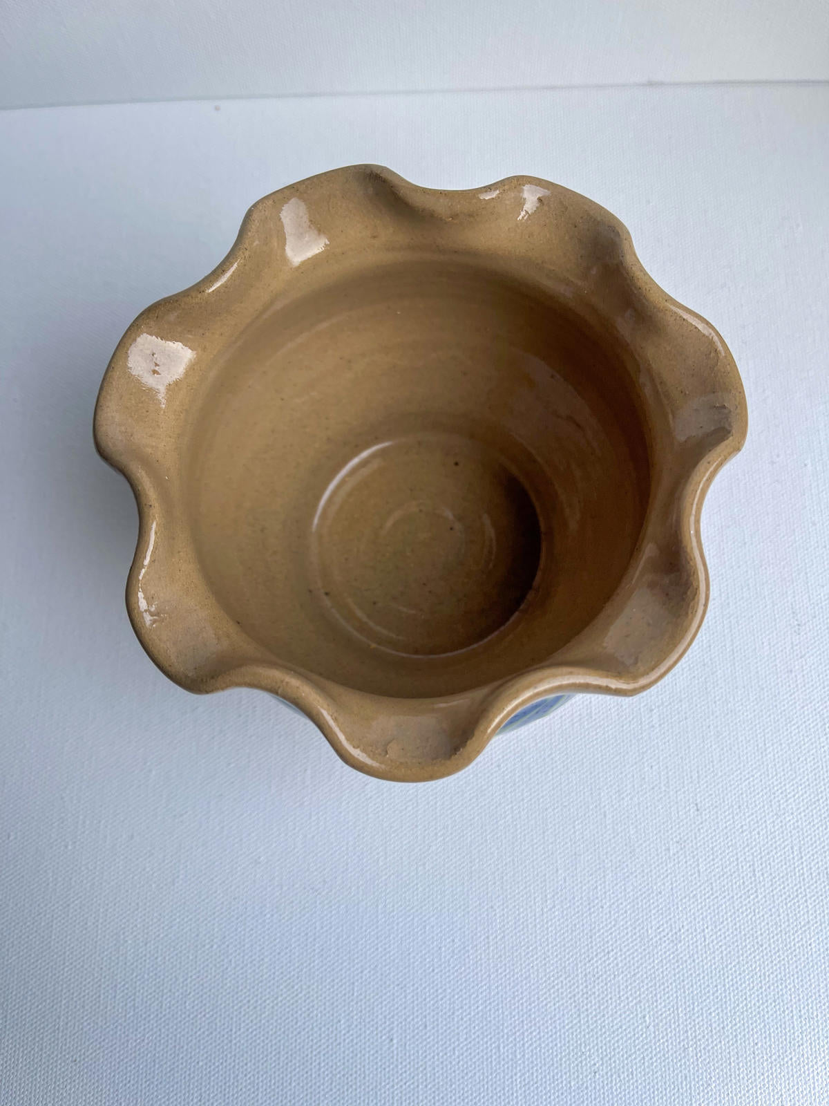 Signed Vintage Studio Pottery Pot - Aysgarth Flower Pot / Small Planter