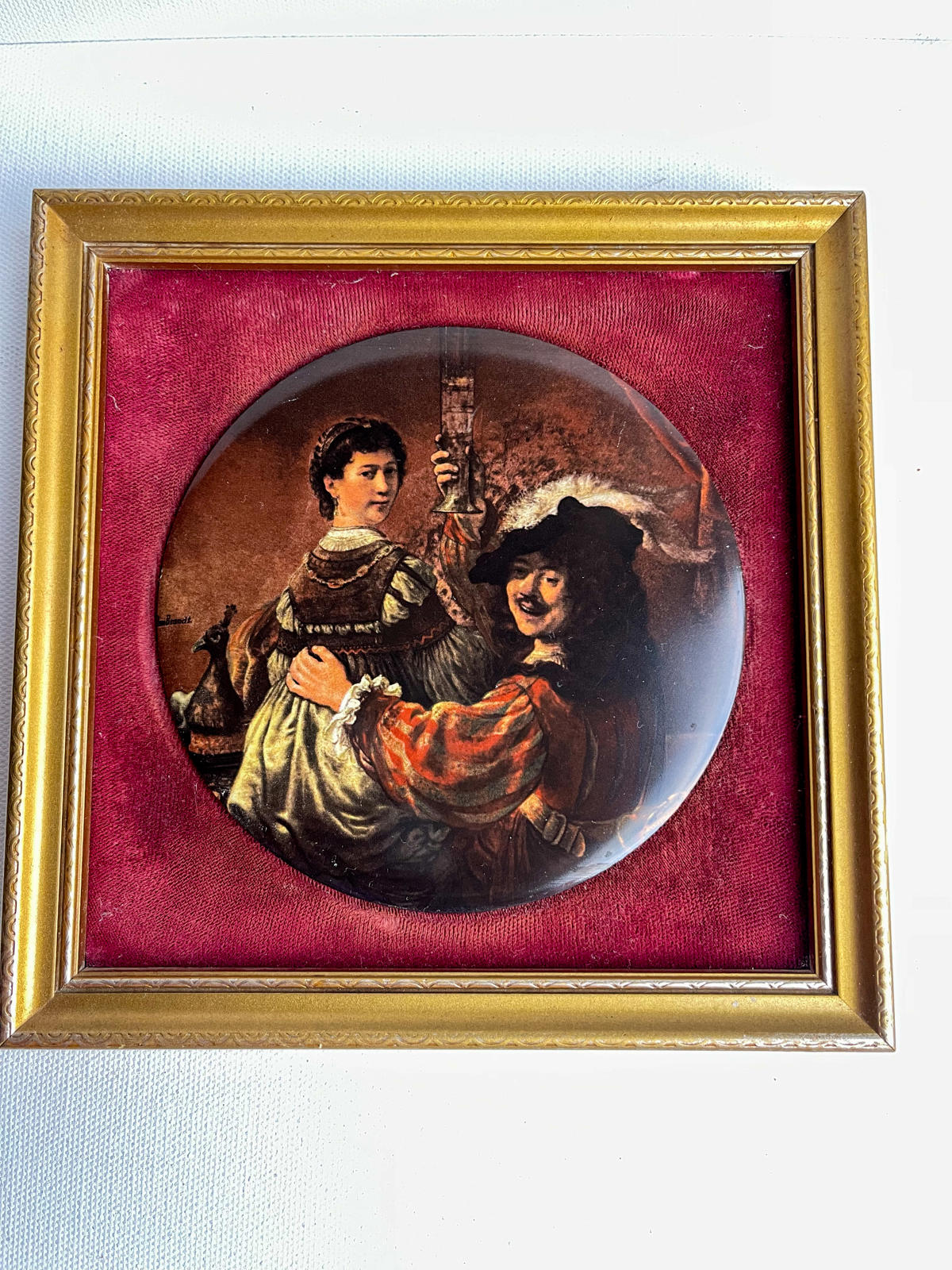Vintage Harleigh China Co Genuine Staffordshire Ceramics Rembrant Self portrait