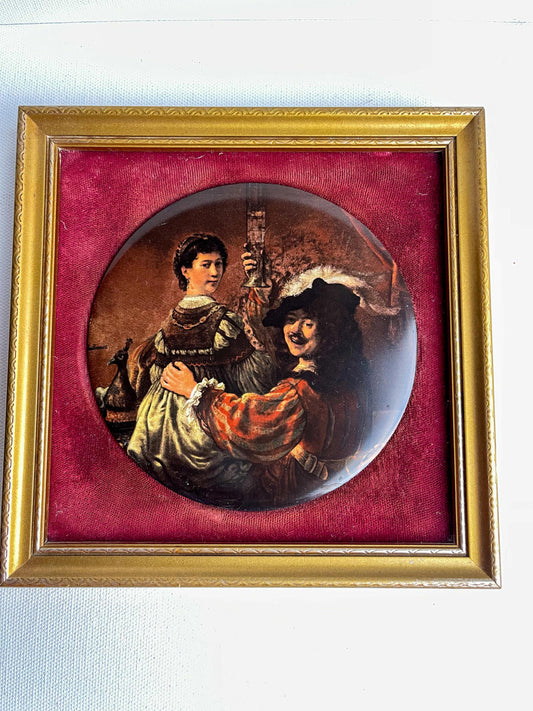 Vintage Harleigh China Co Genuine Staffordshire Ceramics Rembrant Self portrait