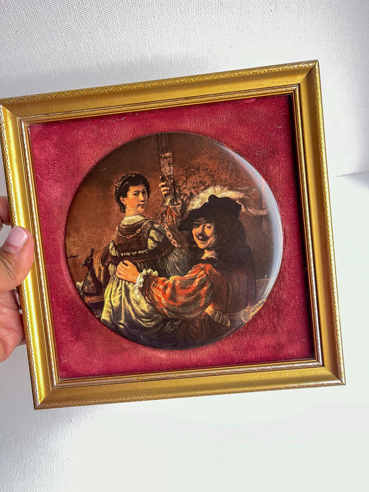 Vintage Harleigh China Co Genuine Staffordshire Ceramics Rembrant Self portrait