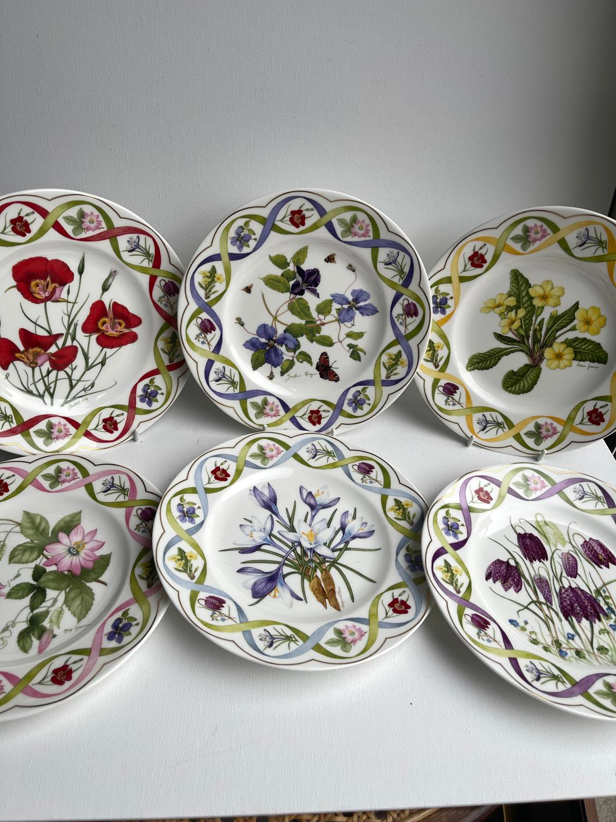 6x Wedgwood Limited Edition of 15,000 Display Plate The Flower Artists Of Kew