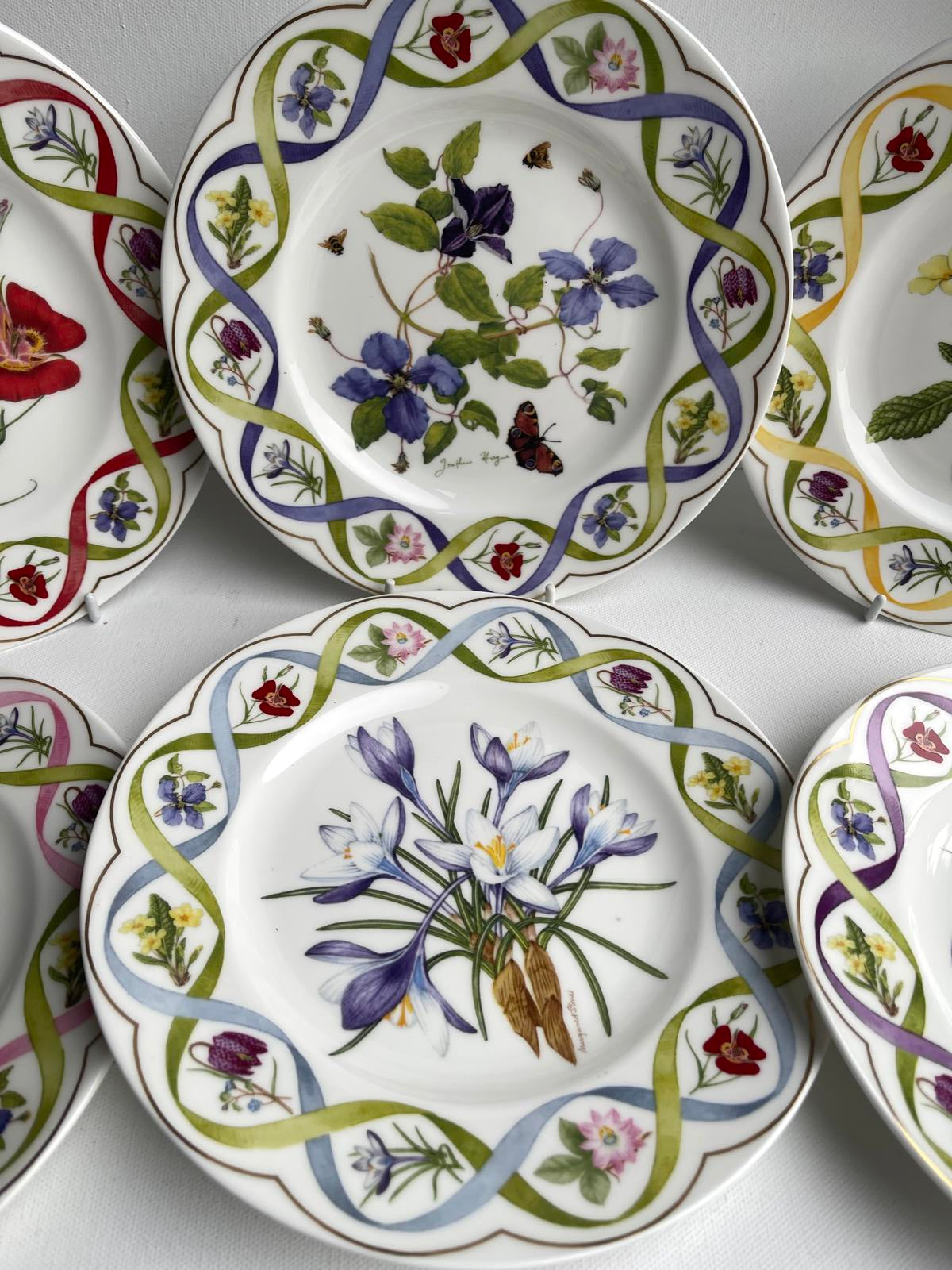 6x Wedgwood Limited Edition of 15,000 Display Plate The Flower Artists Of Kew