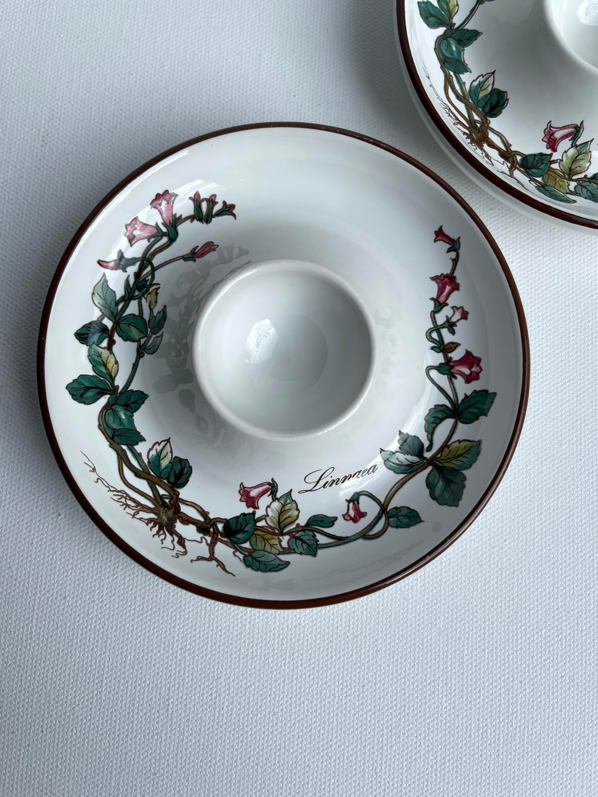 2 Vintage Villeroy & Boch Botanica egg cups