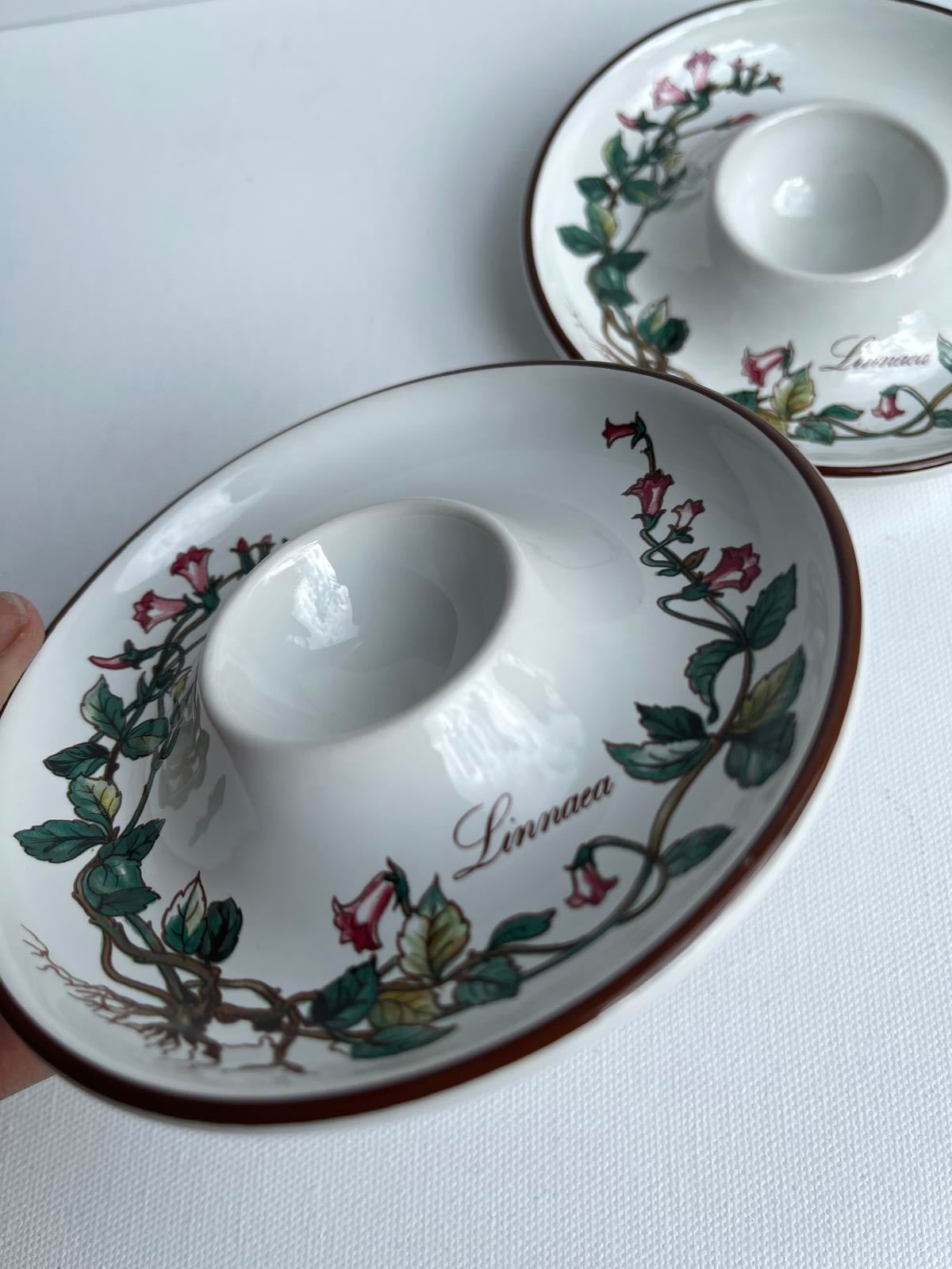 2 Vintage Villeroy & Boch Botanica egg cups
