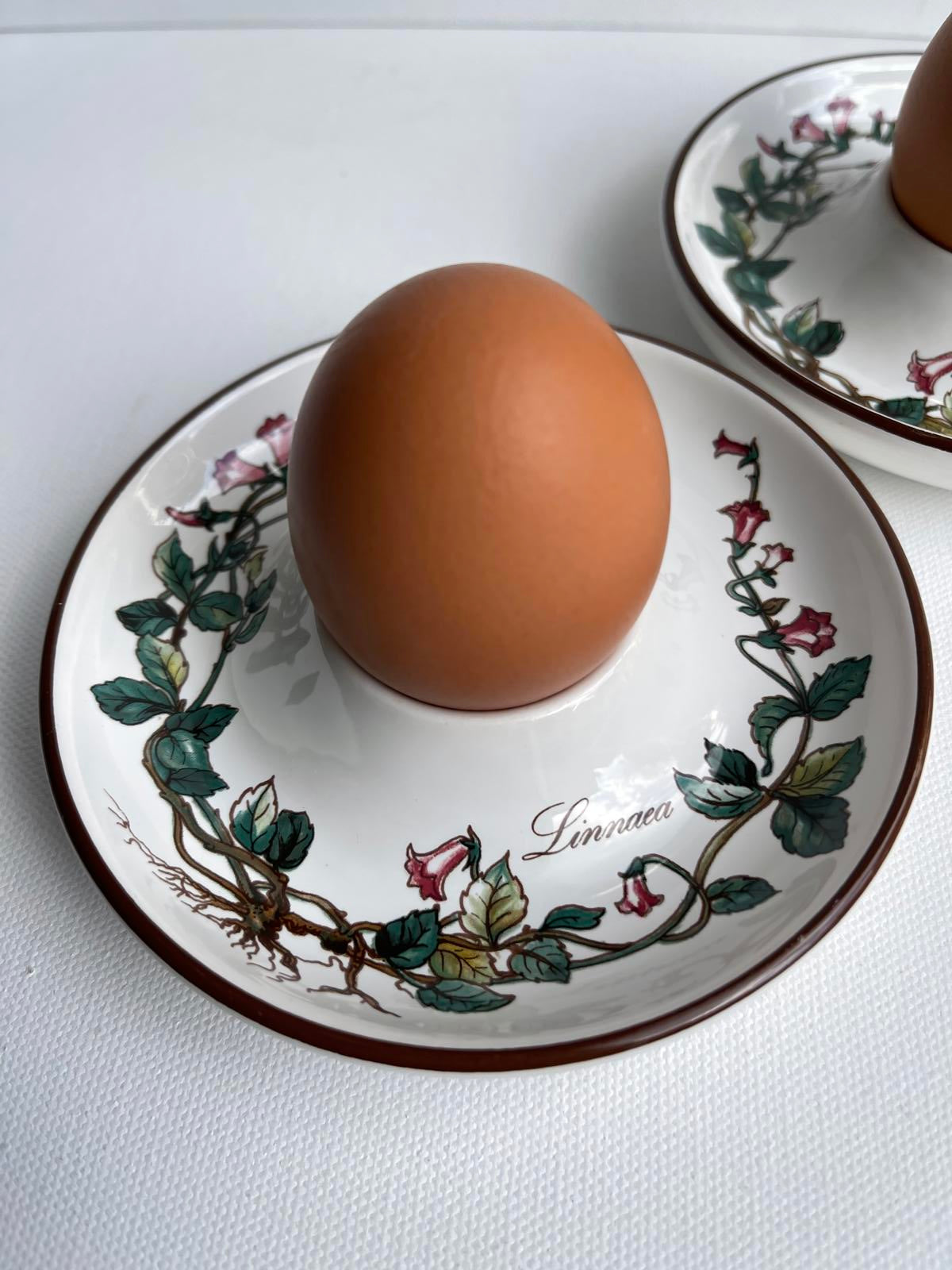 2 Vintage Villeroy & Boch Botanica egg cups