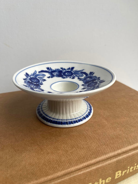 Vintage handpainted Delft Blue Holland Candle Stick Holder