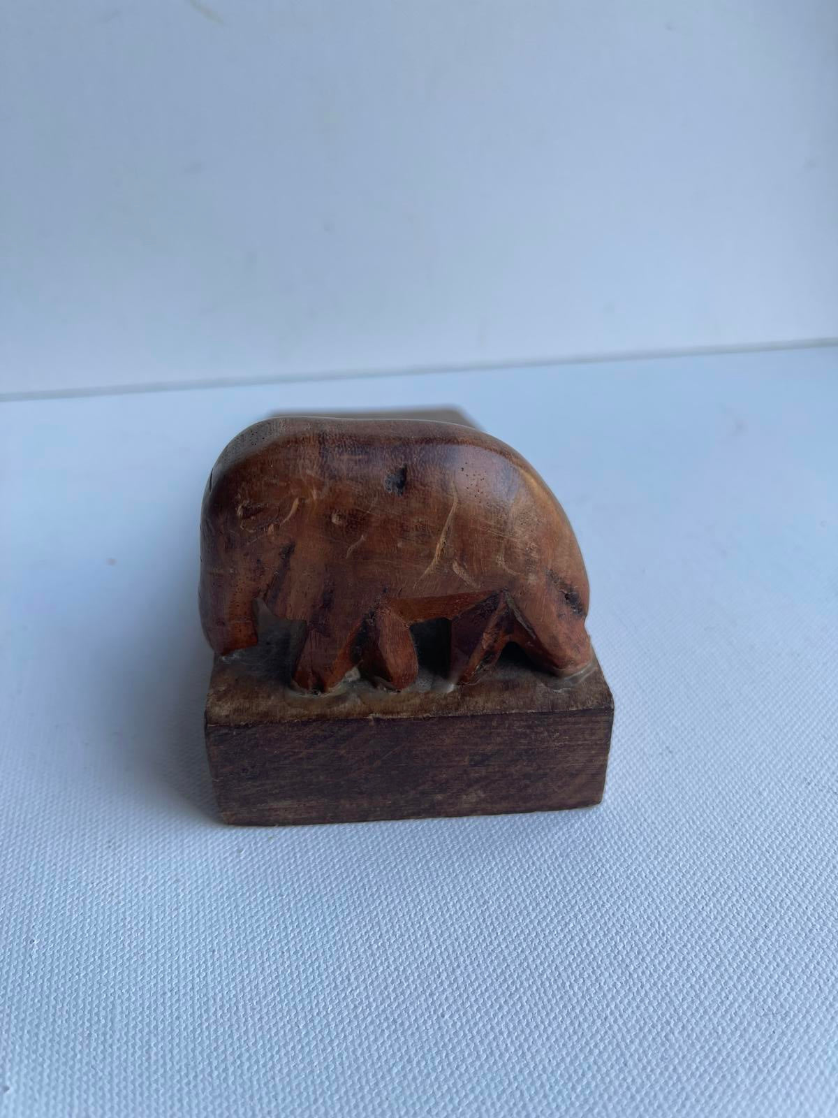 vintage wooden elephant door wedge