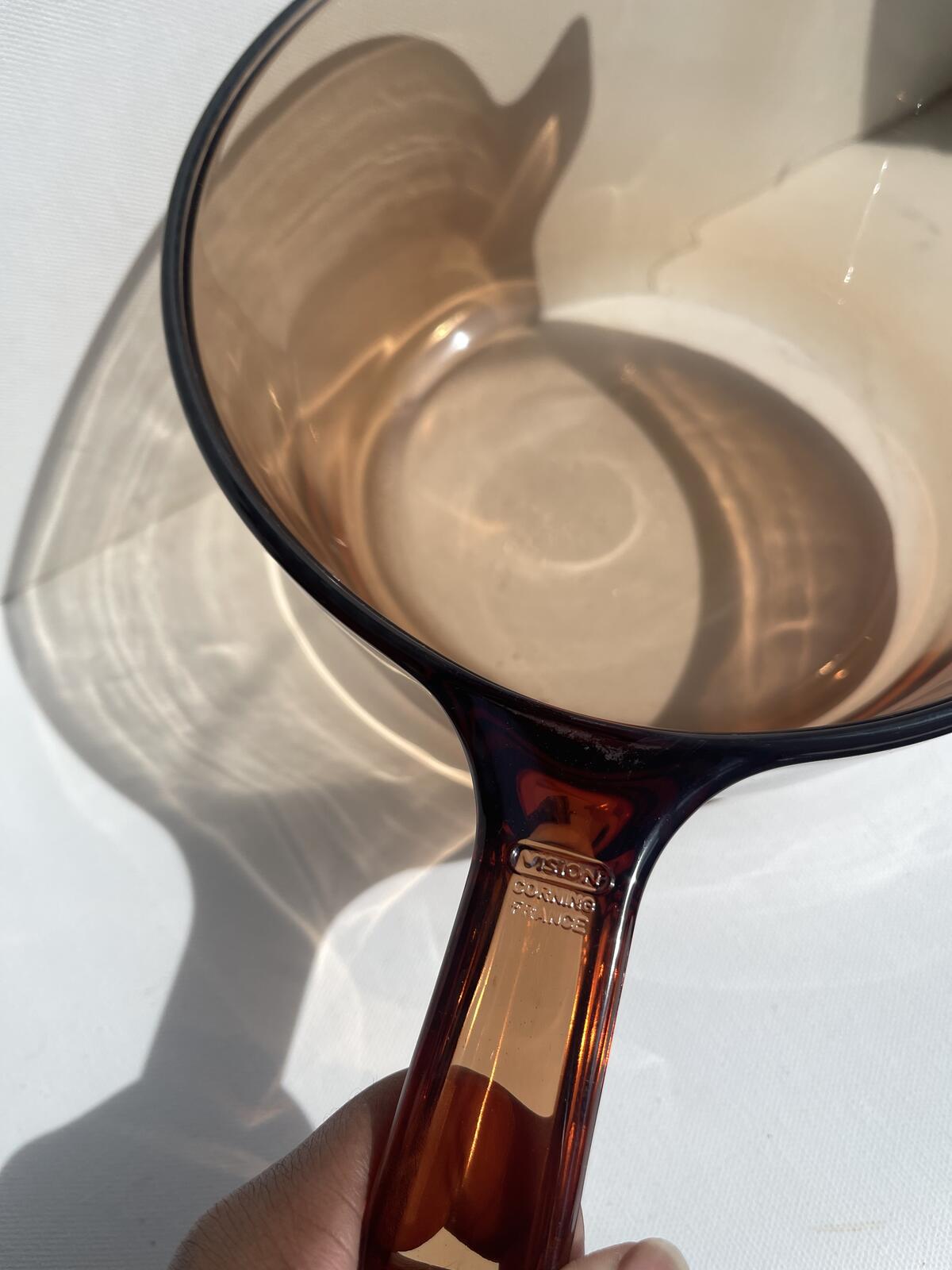 Corning Visions - Vision Ware - 2.5 Liter Pot Pan heavy glass pot