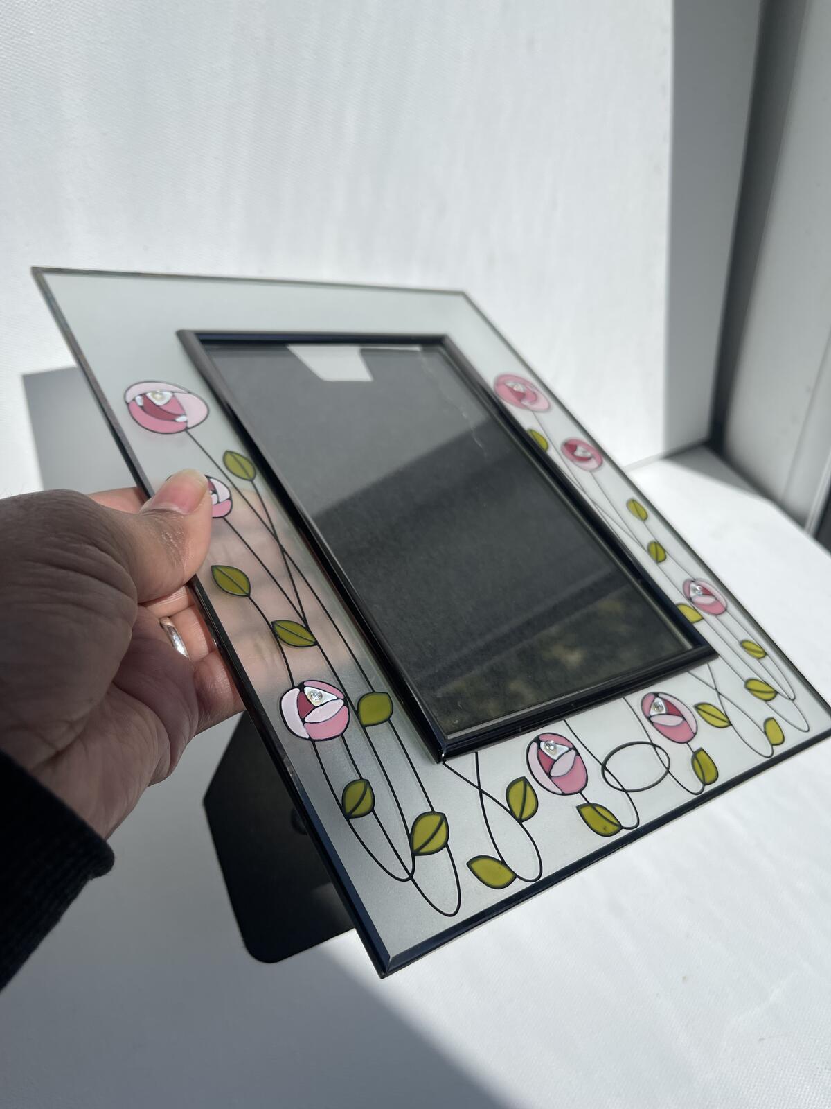 Vintage Mackintosh inspired floral picture frame