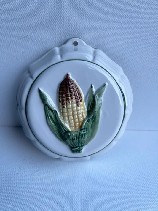 Corn cob vintage jelly mould wall decor cottagecore